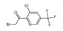 ETHANONE, 2-BROMO-1-[3-CHLORO-5-(TRIFLUOROMETHYL)-2-PYRIDINYL]-结构式