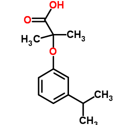 2-(3-Isopropylphenoxy)-2-methylpropanoic acid Structure