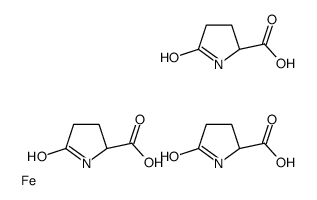 tris(5-oxo-L-prolinato-N1,O2)iron Structure