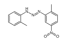 N-(2-methyl-5-nitro-phenyl)-N'-o-tolyl-triazene Structure