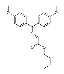 butyl 2-[bis(4-methoxyphenyl)methylimino]acetate结构式