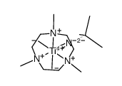 [Ti(NC(CH3)3)(1,4,7-trimethyltriazacyclononane)(CH3)2] Structure