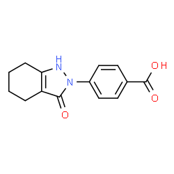 4-(3-OXO-1,3,4,5,6,7-HEXAHYDRO-2H-INDAZOL-2-YL)BENZENECARBOXYLIC ACID结构式