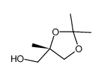 [(4S)-2,2,4-trimethyl-1,3-dioxolan-4-yl]methanol结构式