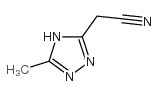 2-(3-甲基-1H-1,2,4-三唑-5-基)乙腈结构式