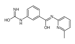 3-(carbamoylamino)-N-(6-methylpyridin-2-yl)benzamide结构式