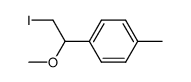 1-(2-iodo-1-methoxyethyl)-4-methylbenzene Structure