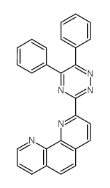 1,10-Phenanthroline, 2-(5,6-diphenyl-1,2,4-triazin-3-yl)-结构式