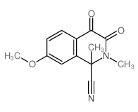 7-methoxy-1,2-dimethyl-3,4-dioxo-isoquinoline-1-carbonitrile结构式
