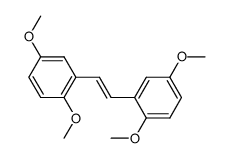 (E)-1,1'-(1,2-ethenediyl)-bis[2,5-dimethoxybenzene]结构式