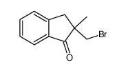 2-(bromomethyl)-2-methyl-2,3-dihydro-1H-inden-1-one Structure