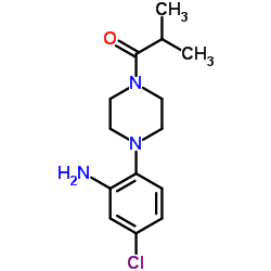 5-CHLORO-2-(4-ISOBUTYRYLPIPERAZIN-1-YL)ANILINE结构式