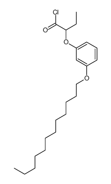 2-(3-dodecoxyphenoxy)butanoyl chloride结构式