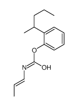 (2-pentan-2-ylphenyl) N-prop-1-enylcarbamate结构式