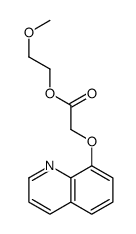 2-methoxyethyl 2-quinolin-8-yloxyacetate Structure