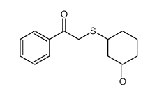 3-phenacylsulfanylcyclohexan-1-one Structure