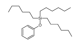 trihexyl(phenoxy)silane Structure