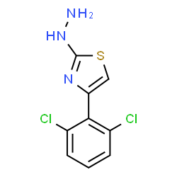 4-(2,6-DICHLOROPHENYL)-2(3H)-THIAZOLONE HYDRAZONE结构式
