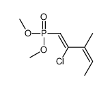 2-chloro-1-dimethoxyphosphoryl-3-methylpenta-1,3-diene结构式
