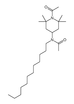 N-(1-acetyl-2,2,6,6-tetramethylpiperidin-4-yl)-N-dodecylacetamide结构式