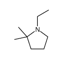 1-ethyl-2,2-dimethylpyrrolidine结构式