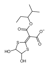 2-(4,5-dihydroxy-1,3-dithiolan-2-ylidene)-3-(2-methylpentan-3-yloxy)-3-oxopropanoate Structure