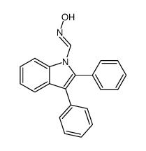 N-[(2,3-diphenylindol-1-yl)methylidene]hydroxylamine结构式
