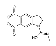 N-methyl-5,6-dinitro-2,3-dihydroindole-1-carboxamide Structure