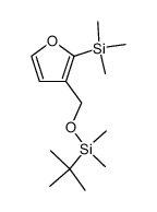 3-((tert-butyldimethylsilyloxy)methyl)-2-(trimethylsilyl)furan Structure