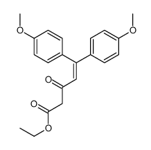 ethyl 5,5-bis(4-methoxyphenyl)-3-oxopent-4-enoate Structure