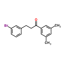 3-(3-Bromophenyl)-1-(3,5-dimethylphenyl)-1-propanone结构式