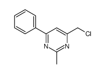 4-(chloromethyl)-2-methyl-6-phenylpyrimidine结构式