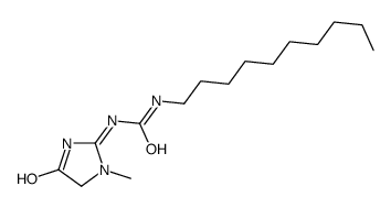 1-decyl-3-(3-methyl-5-oxo-4H-imidazol-2-yl)urea结构式