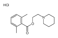 2-piperidin-1-ylethyl 2,6-dimethylbenzoate,hydrochloride结构式