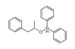 (S)-diphenyl((1-phenylpropan-2-yl)oxy)silane结构式