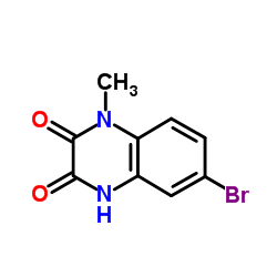 6-Bromo-1-methyl-1,4-dihydro-2,3-quinoxalinedione Structure