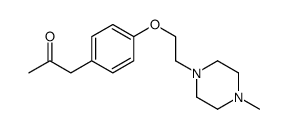 1-[4-[2-(4-methylpiperazin-1-yl)ethoxy]phenyl]propan-2-one结构式