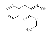 3-Pyridazinepropanoicacid, a-(hydroxyimino)-, ethyl ester Structure