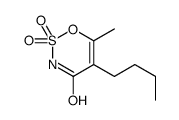 5-butyl-6-methyl-2,2-dioxooxathiazin-4-one结构式