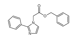 (2-phenylimidazol-1-yl)acetic acid benzyl ester Structure