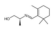 (S)-N-(2-hydroxy-1-methyl-ethyl)-β-cyclocitrylideneamine结构式