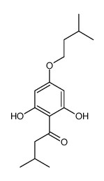 1-[2,6-dihydroxy-4-(3-methylbutoxy)phenyl]-3-methylbutan-1-one结构式