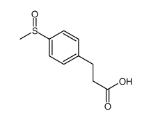 3-(4-methylsulfinylphenyl)propanoic acid结构式