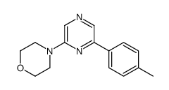 4-[6-(4-methylphenyl)pyrazin-2-yl]morpholine结构式