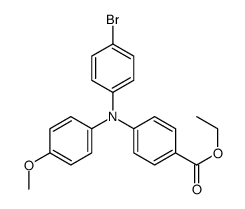 ethyl 4-(N-(4-bromophenyl)-4-methoxyanilino)benzoate结构式