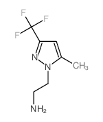2-[5-methyl-3-(trifluoromethyl)pyrazol-1-yl]ethanamine Structure
