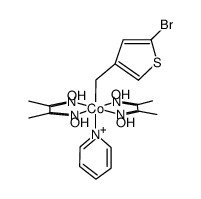 5-bromo-3-thienylmethyl Co(III)(dmgH)2py结构式