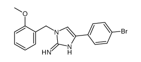 4-(4-bromophenyl)-1-[(2-methoxyphenyl)methyl]imidazol-2-amine结构式