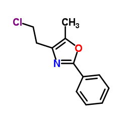4-(2-Chloroethyl)-5-methyl-2-phenyl-1,3-oxazole Structure