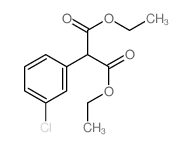 Propanedioicacid, 2-(3-chlorophenyl)-, 1,3-diethyl ester结构式